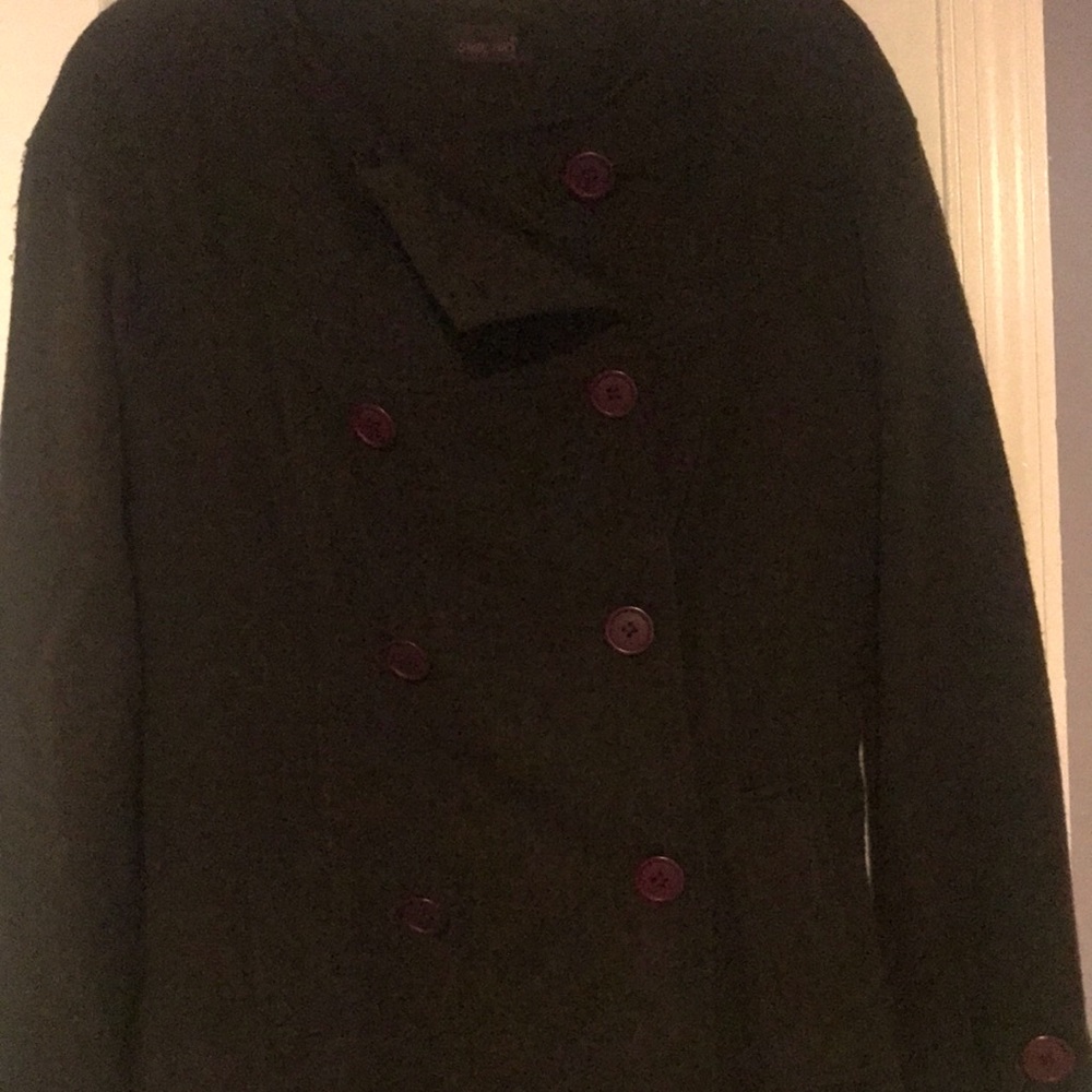 Solemio Large Brown Thin Peacoat